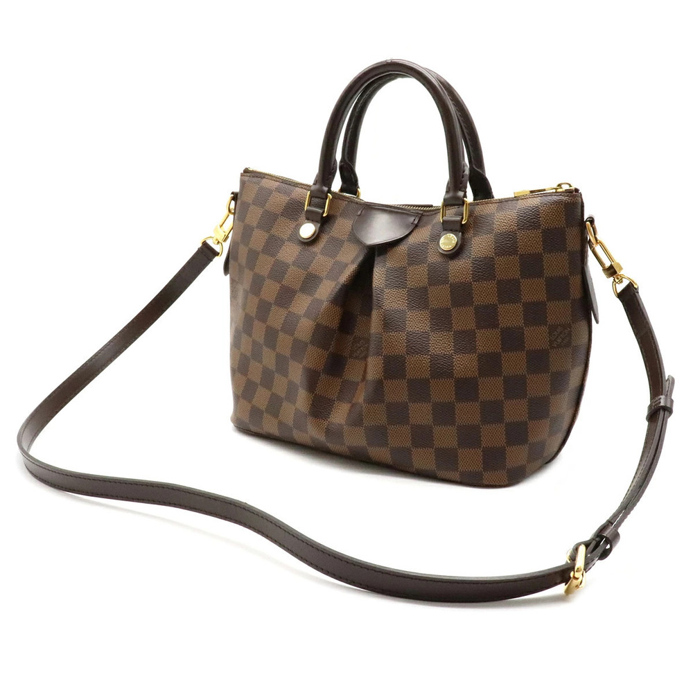 Louis Vuitton Siena Crossbody 2way Shoulder Damier Bag Brown